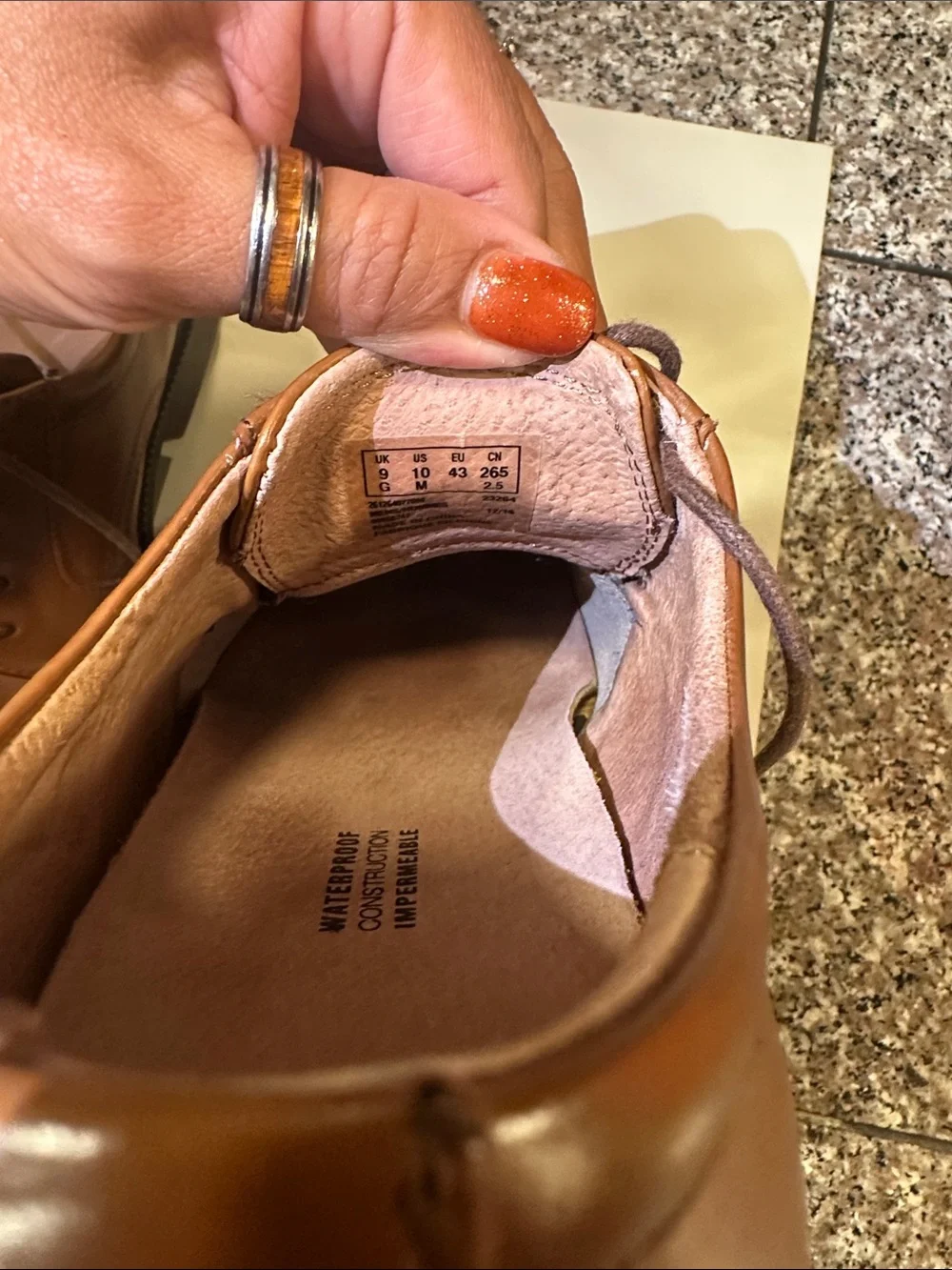 Clarks Men's Brown Leather Lace-Up Derbys